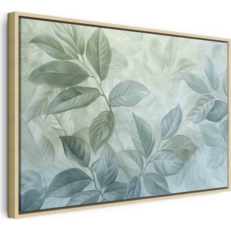 Tableau décoratif artgeist botanique vert mint 90x60 cm