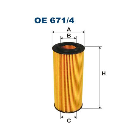 Filtro olio OE671/4 filtron