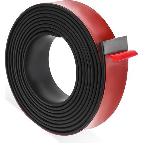 Bande de Caoutchouc Adhesif,25 mm 2 mm 4 m Bande Caoutchouc Solide,Tapis Caoutchouc Néoprène,Pour Joints, Protection Des Revêtements de Sol, Protection Contre Les Vibrations (1/5)