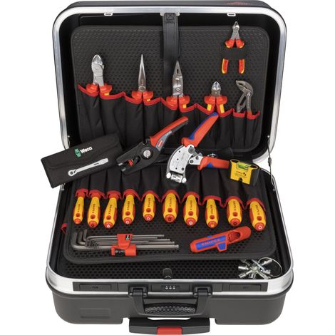 KNIPEX 00 21 06 Valigia portautensili "BIG Basic Move“ ElettroPlus 68 pezzi 515 mm