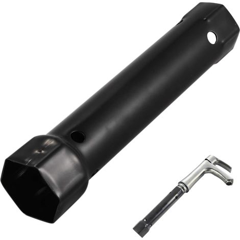 Clé à douille M34-40 2 en 1, acier carbone pour robinet, outil sanitaire (1/5)