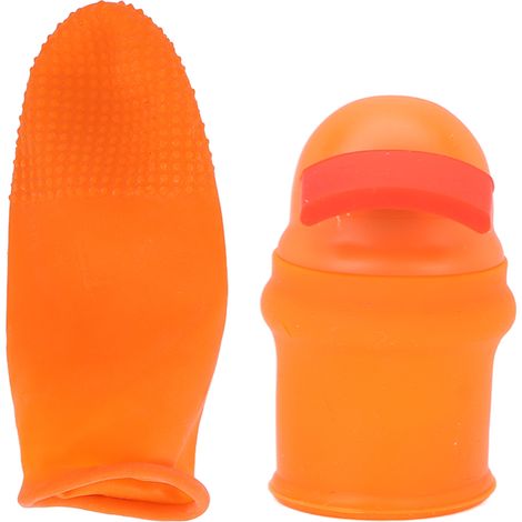 Étui protecteur pour coupe-pouce de jardinage, anti-coupure, pratique pour légumes, grand cimeterre +1 doigtier en caoutchouc. (1/5)