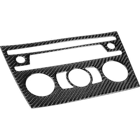 Zierrahmen für die Klimaanlage des Autos, CD-Bedienfeld, Carbonfaser-Dekor, passend für BMW X1 E84 (2011–2015) (1/5)