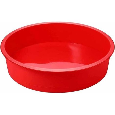 Moule à gâteau rond en silicone de 26 cm, moule à gâteau monobloc, diamètre de 10 pouces, moule de cuisson en silicone pour gâteaux et desserts. (1/5)