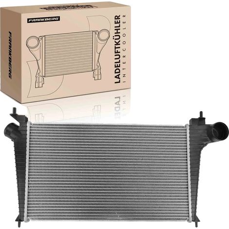 Intercooler, lunghezza condotto 582 mm, larghezza netta 357,4 mm, diametro ingresso 60 mm, diametro uscita 70 mm, compatibile con Saab 9-5 YS3E (1/5)