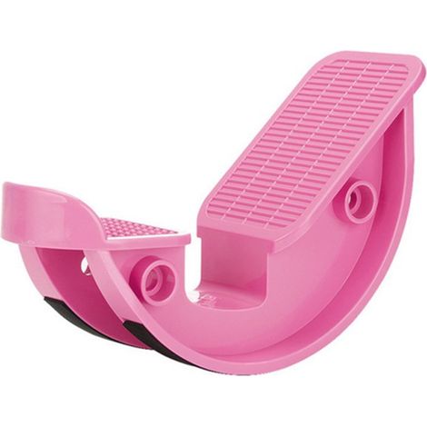 Étireur de mollet avec basculeur pour équilibre et étirement de la cheville - Rose - Entraînement à domicile pour tendinite d'Achille (1/5)