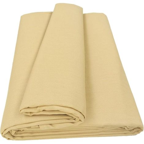 Telo Arredo Cotone Copridivano Granfoulard Copri Letto Divano Tessuto Multiuso Beige - 170X280 cm