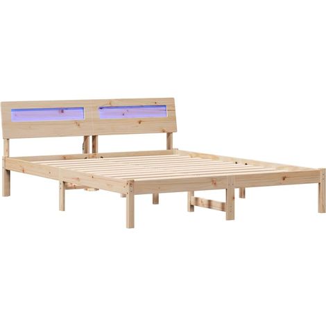 Maison Exclusive - Estructura de cama Marrón 150 x 200 cm Madera