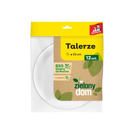 Piatti di carta ecologici per barbecue Jan Niezbędny, 12 pezzi