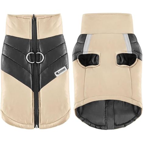 Manteau d'hiver pour Chien Vêtements Imperméables pour Petit Moyen Grand Chien Chat Taille S L L XL XXL 3XL 4XL 5XL Couleur Kaki S (1/5)