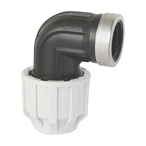 SOMATHERM PER VOI - plastica curvo femmina per tubo in PE D20 - F15 / 21 - bloccaggio esterno