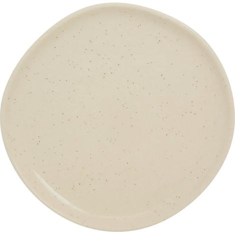 Lot de 6 Assiettes à Dessert en Faïence "Wonja" 21cm Crème