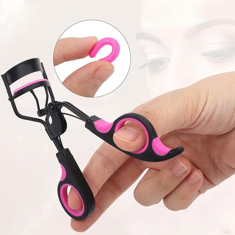 Recourbe-cils, poignée pour recourbe-cils, pince à épiler, outils de maquillage cosmétique pour recourber les cils, violet et noir
