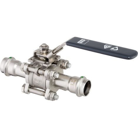Kugelhahn mit SC Easytop 2375.8 in 22mm Stahl nichtrostend (1/2)