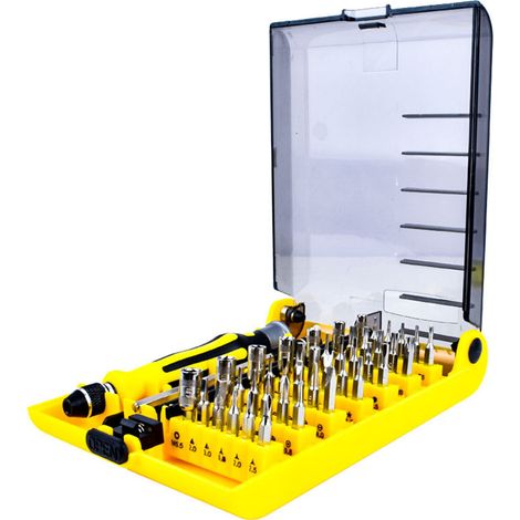 Kit d'outils de démontage et de réparation de téléphones portables CRV 45 en 1, vis de montre en gros, ensemble de tournevis combinés multifonctionnels (1/5)