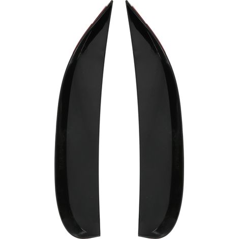 Kit Front Bumper Canard Fin ABS Noir 2 Pièces pour Mercedes-Benz C-Class W205 AMG-Line 2019+ (1/5)