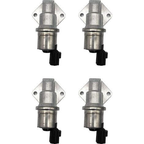 Quatre soupapes de régulation d'air de ralenti pour les modèles Grand Marquis, Mondeo et MPV 2001-2007, avec les numéros de pièces 1S7Z-9F715-CA et 1S7E-9F715-CA.