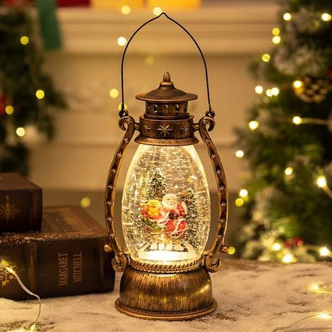 Lanterne de sapin de Noël, guirlande lumineuse LED décorative, décoration de sapin de Noël, éclairage d'intérieur et d'extérieur pour la maison, les fêtes et les décorations festives (1/4)