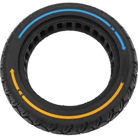 Pneu plein pour trottinette électrique 9,5 x 2,125 pouces, 36 rainures, antidérapant, en caoutchouc, tout-terrain, compatible avec M365. Pneu gonflable 230 x 50 pouces, coloré. (1/5)