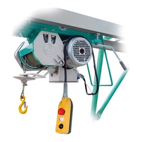 Imer – Élévateur électrique 500 kg – Monophasé 230 V – Télécommande 1,5 m – Vitesse de levage 17 m/min – Hauteur de travail 43 m (1/3)