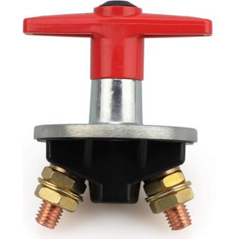 Interrupteur de batterie 12V 300A – Coque plastique – Bornes en cuivre – Avec clés et couvercle – Pour bateau et véhicule