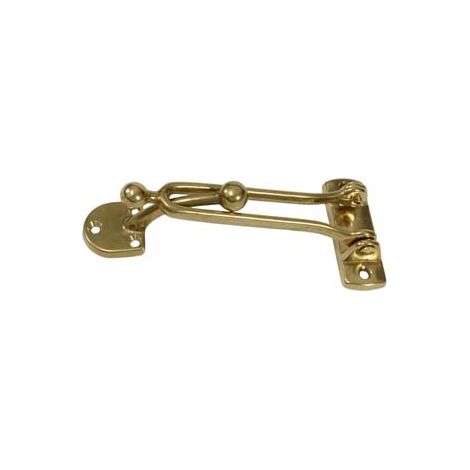 FERMAPORTE CON GANCIO IN OTTONE LUCIDO- - mm.130x60h. - 3 pezzi