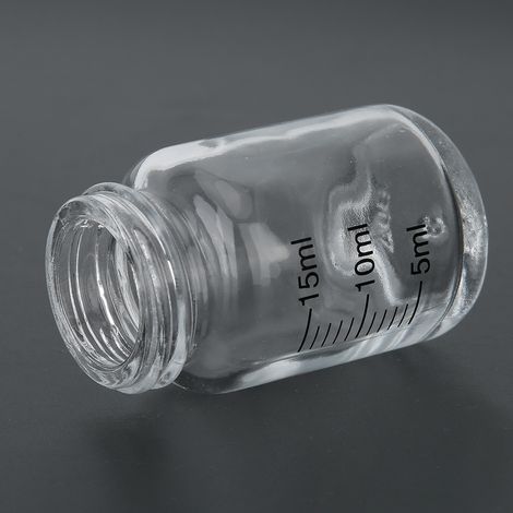 Flacon pulvérisateur aérographe transparent vide de 20 ml avec bouchon à ventouse standard et pompe intégrée. (1/5)