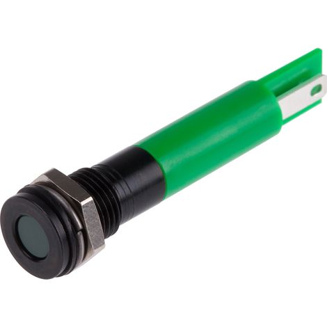 Voyant LED lumineux Vert RS PRO, dia. 8mm, 24V c.c., IP67 ( Prix pour 1 )