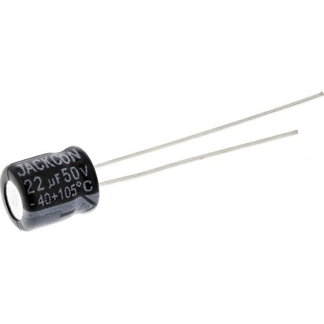 Condensateur RS PRO 22µF, 50V c.c.