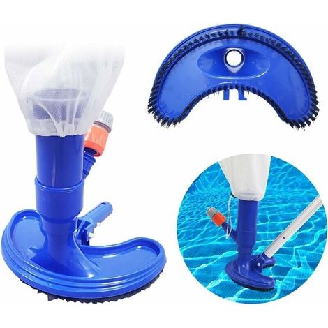 Pool Vacuum Cleaner - Precise Pool Vacuum Cleaner - Mini Floating Objects - Cleaning Tools - Suction Head - Fountain - Brush Cleaner (Without Bar) (1/3)