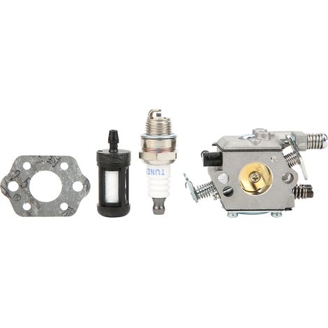 Bougie d'allumage, filtre à essence et joint de carburateur pour tronçonneuse Stihl S210, MS230, MS250 - Kit pièces de rechange (1/5)