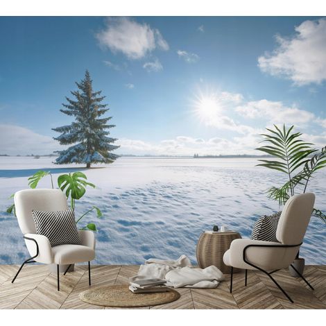 Fototapete Feld Landschaft Natur, für Wohnzimmer und Schlafzimmer, 150 x 105 cm – Komplettset inkl. Kleister & Anleitung (1/5)