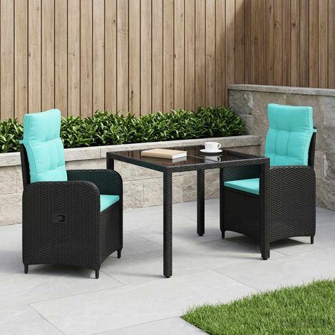 Set da pranzo per esterni 3 pcs polyrattan vidaXL (1/5)