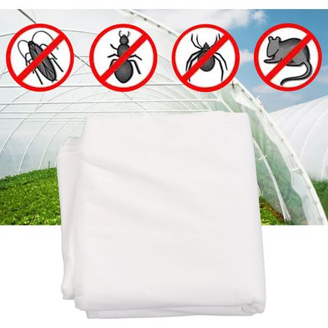 Filet anti-insectes épais à mailles de 60 pour arbres fruitiers, serres et légumes, 2,5 x 7,5 m, filet anti-insectes agricole à mailles denses. (1/5)