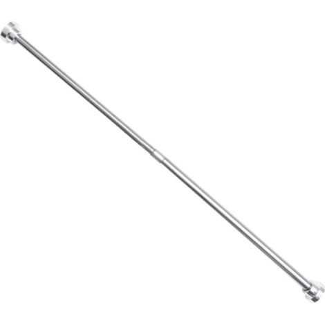 Tringle à rideaux réglable en acier inoxydable argenté, longueur 55-85 cm, convient aux rideaux de douche, rideaux ou rideaux de porte. (1/5)