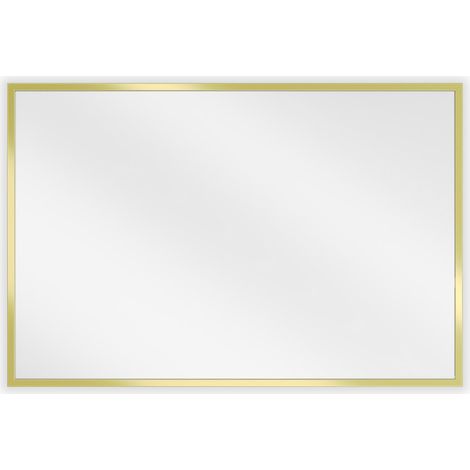 Mexen Loft rechteckiger Badezimmerspiegel 60 x 40 cm, goldener Rahmen - 9852-060-040-000-50 (1/5)