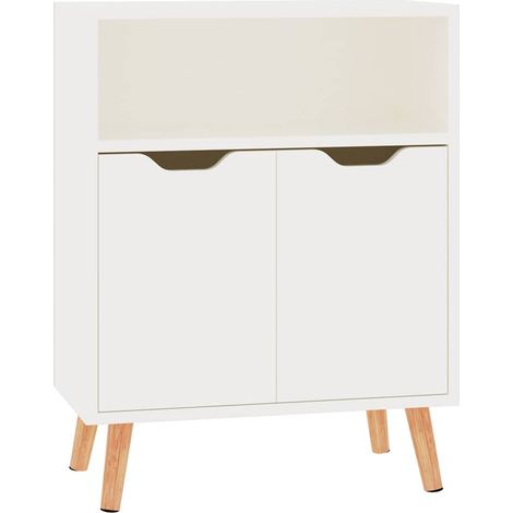 vidaXL Sideboard High Gloss White 60x30x72 cm Engineered Wood (1/5)