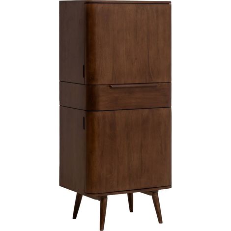 Armoire en bois de manguier foncé Aléna (1/5)