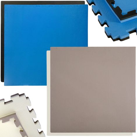 Steckmatte Puzzlematte Bodenschutz Sport Judo Matte 90x90cm Wendematte 25mm dick
