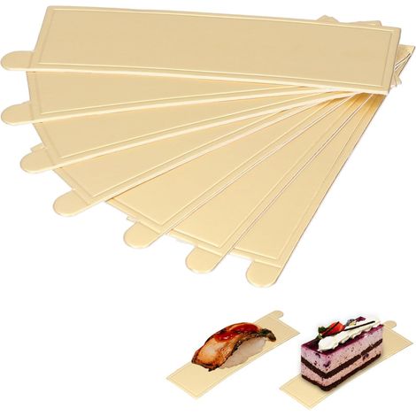 Set of 100 Cardboard Cake Stands, Gold Trays for Desserts (1/5)