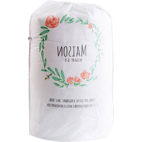 Sacs de rangement cylindriques pour grands vêtements, oreiller, couverture, couette, sac d'emballage à cordon réutilisable, organisateur de maison, fleur (1/5)