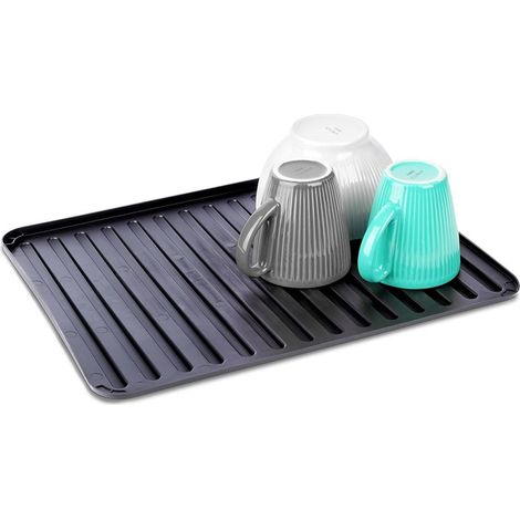 Tappetino scolapiatti nero 39,5x30,5 cm (1/5)