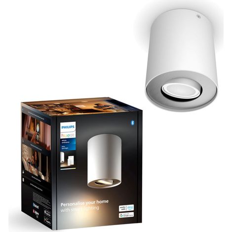 Spot Plafond +Variateur + Ampoule, Blanc (1/5)