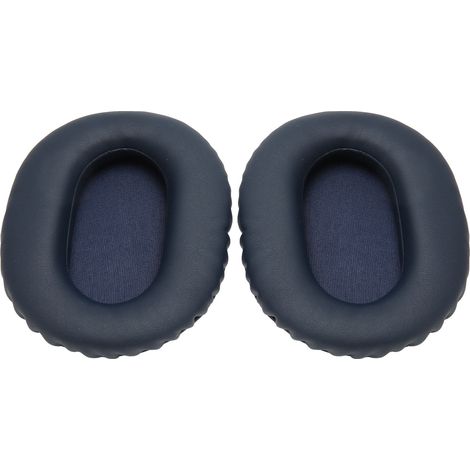Lot de 2 coussinets d'oreille de rechange en similicuir souple, mousse à isolation phonique et épaisse, pour casques WH CH710N, WH CH720N et WH XB900N (bleu).