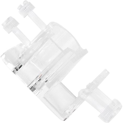 Collier de fixation pour tuyau d'eau en acrylique transparent haute transparence, trou unique, pour aquarium, 26 mm (1/5)