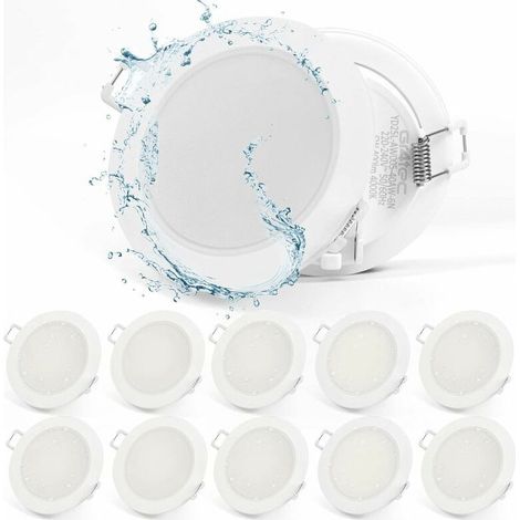 Litzee 0– 0Spot 0Empotrable 0Habitación 0Baño 0LED 0220V 0– 0Extra 0plano 035mm 0– 010x 05W 0– 0400LM 04000K 0blanco 0neutro 0– 0Instalación 0sin 0herramientas 0IP65 (1/5)