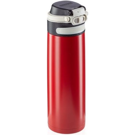 Leifheit 03273 taza de viaje 600 ml Negro, Rojo Acero inoxidable (1/5)