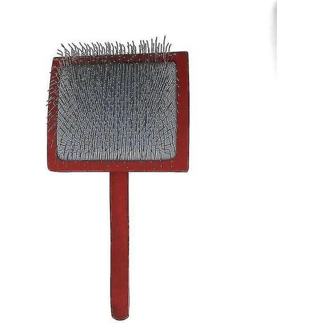 – Brosse slicker pour chien – 40 % de pins supplémentaires – Pour poils bouclés et cotonneux – Dimensions 210 x 100 x 70 mm (1/2)