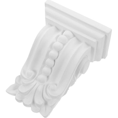 Applique Décorative Moulure Blanc - Style Européen - 11.5cm - PU Sculpté (1/5)