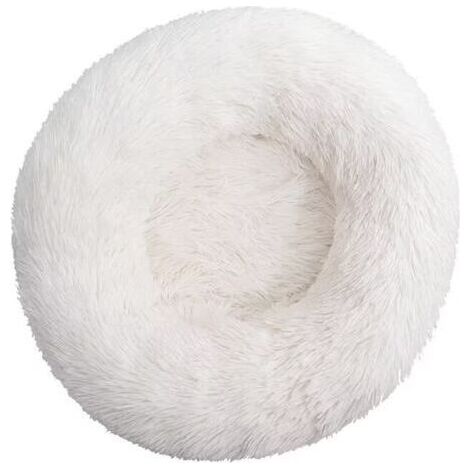 Lit pour Chat, Coussin Moelleux, Doux Lavable pour Chats Chiens (Blanc, 60 cm), Ensoleillé (1/5)